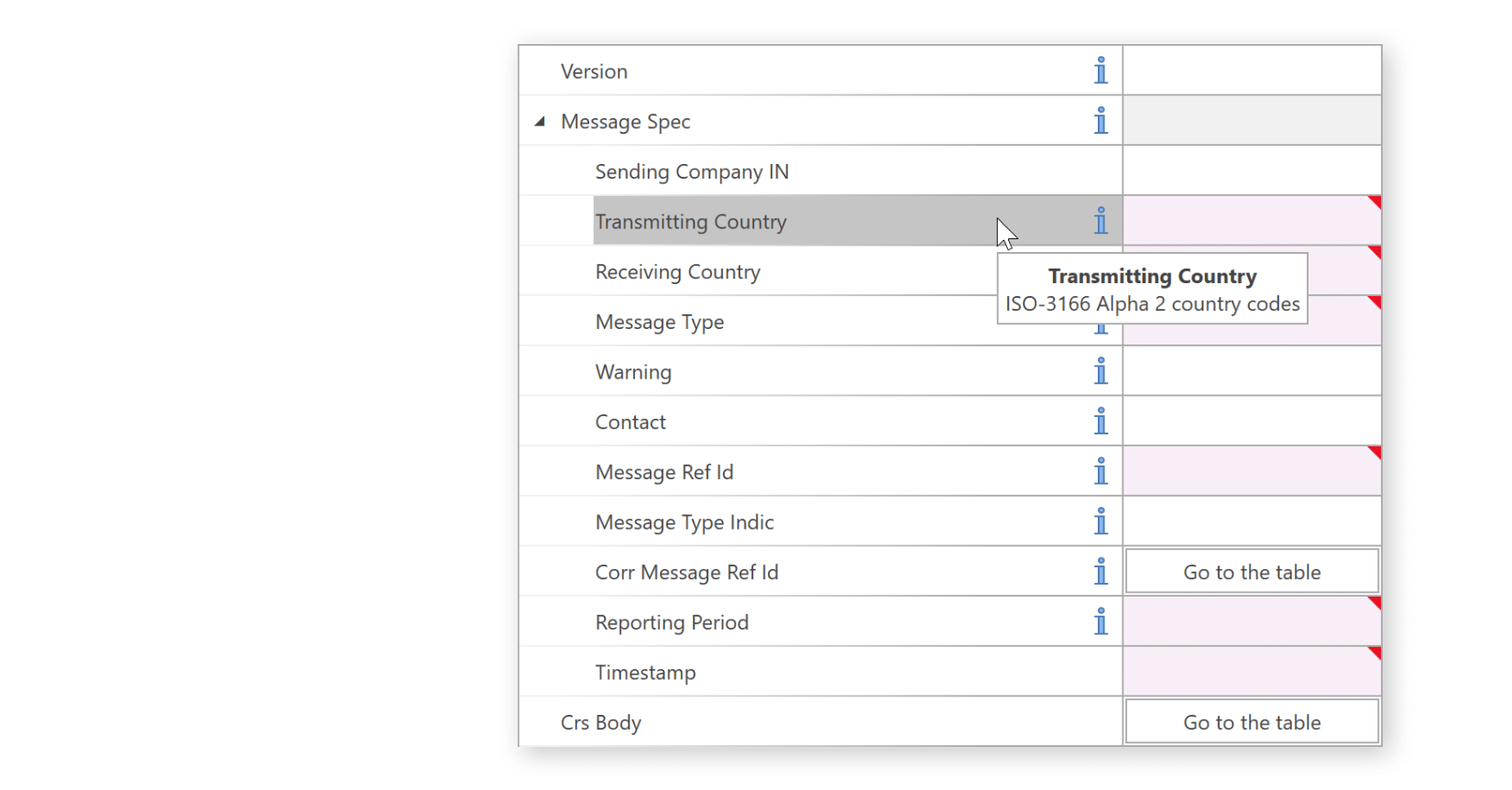 CRS XML Schema Entry Form CRS XML Schema Entry Form in XML Authority